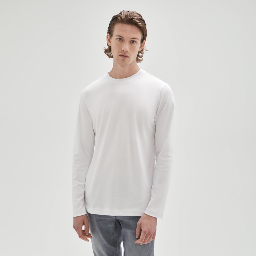 Tops Robert Barakett Long Sleeve Tees | The Barakett High Crew