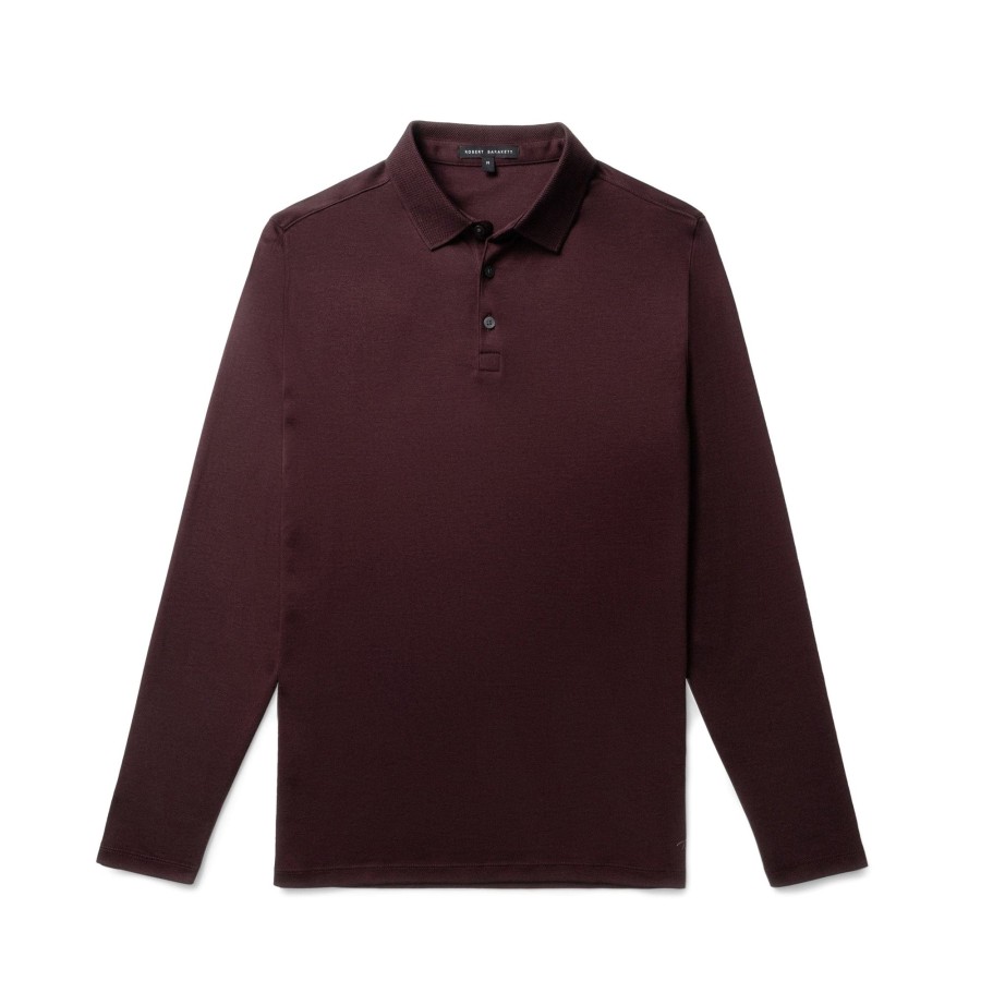 Tops Robert Barakett Long Sleeve Polos | The Barakett Long-Sleeve Polo