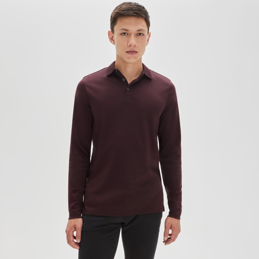 Tops Robert Barakett Long Sleeve Polos | The Barakett Long-Sleeve Polo