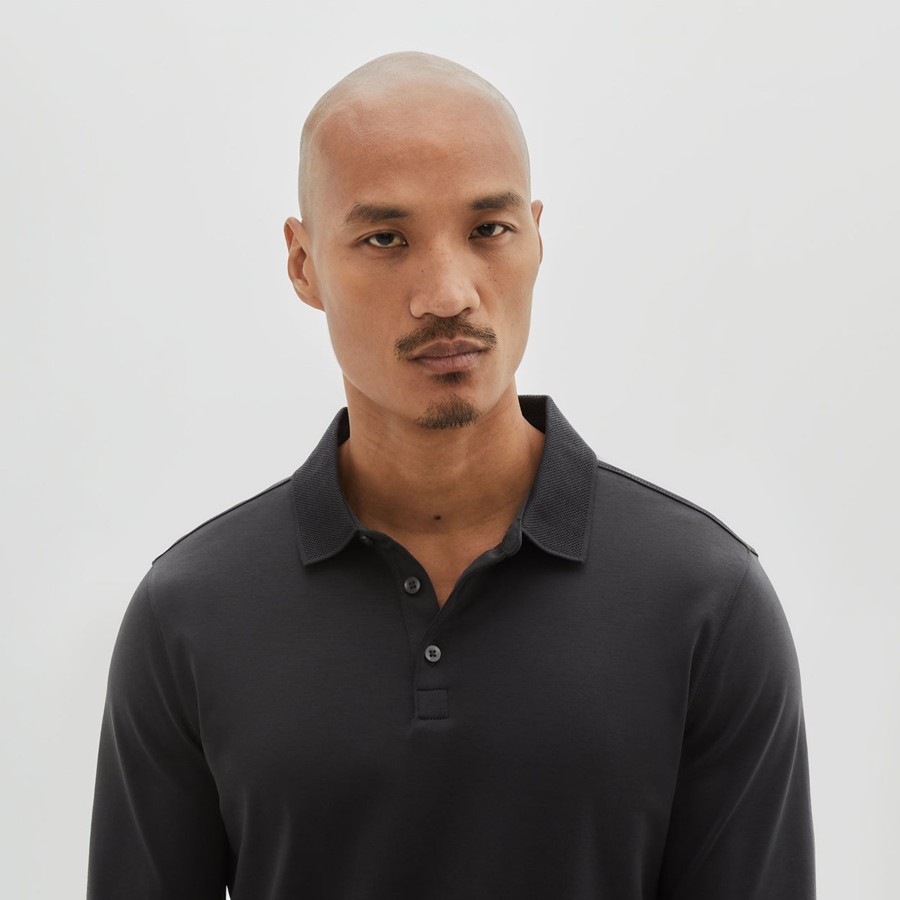 Tops Robert Barakett Long Sleeve Polos | The Barakett Long-Sleeve Polo