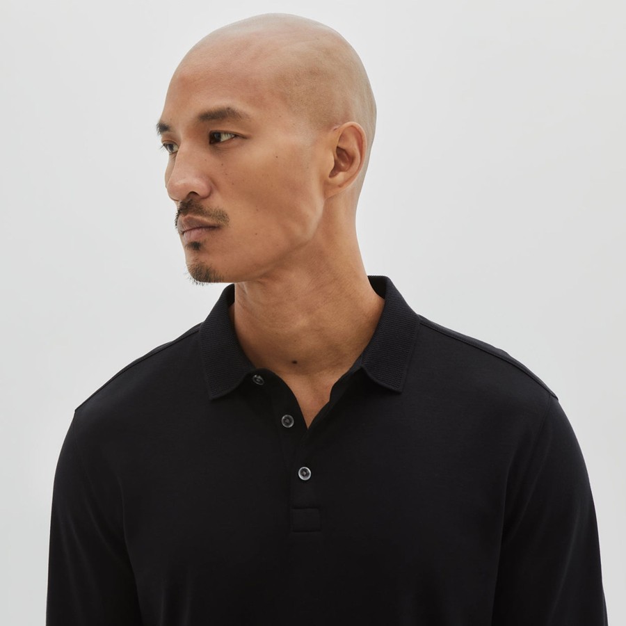 Tops Robert Barakett Long Sleeve Polos | The Barakett Long-Sleeve Polo