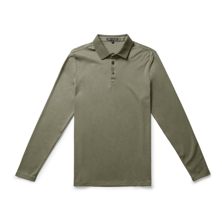 Tops Robert Barakett Long Sleeve Polos | The Barakett Long-Sleeve Polo