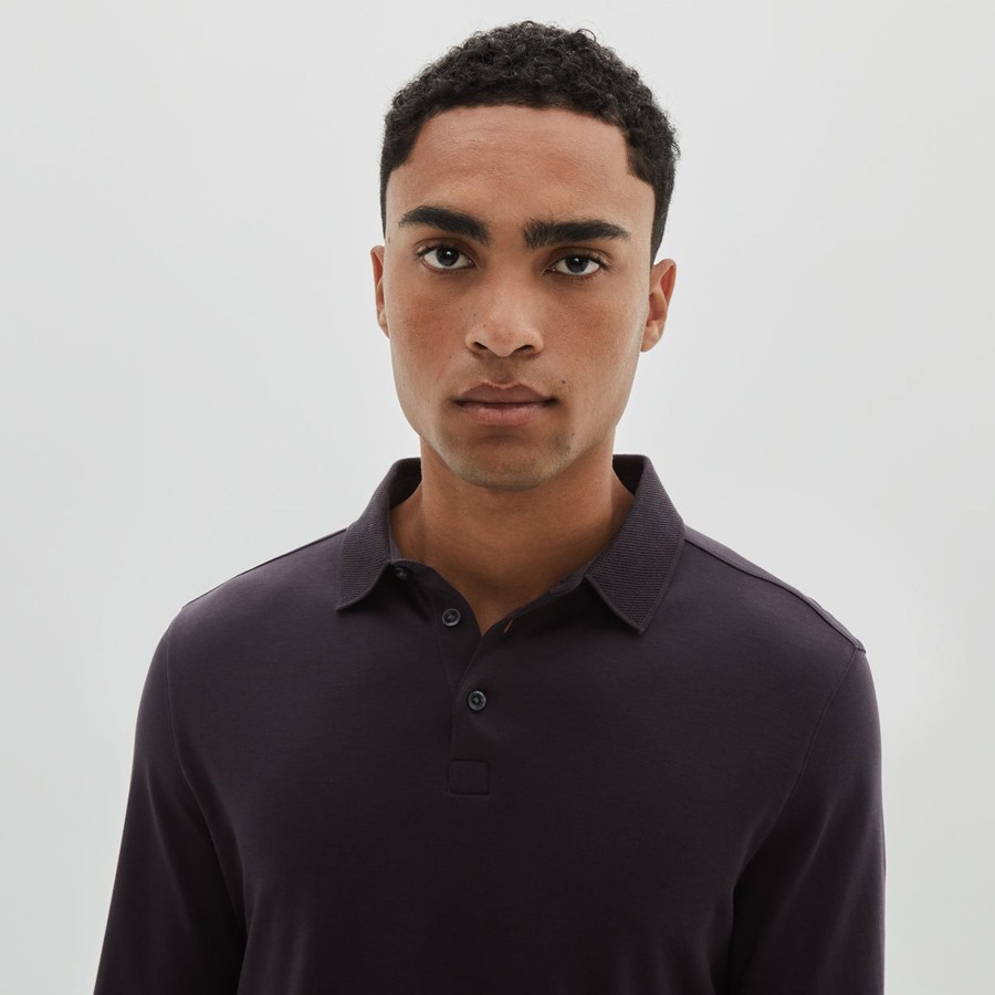 Tops Robert Barakett Long Sleeve Polos | The Barakett Long-Sleeve Polo