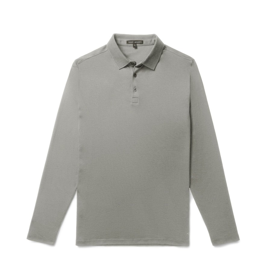 Tops Robert Barakett Long Sleeve Polos | The Barakett Long-Sleeve Polo