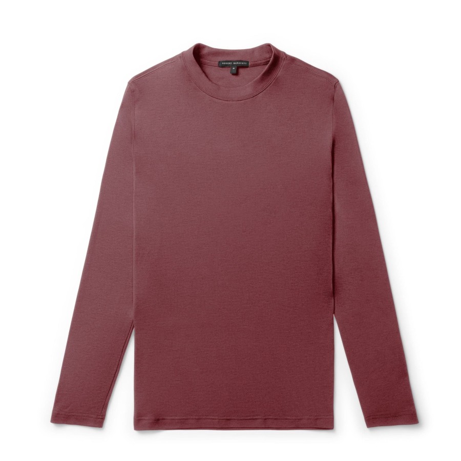 Tops Robert Barakett Long Sleeve Tees | The Barakett High Crew