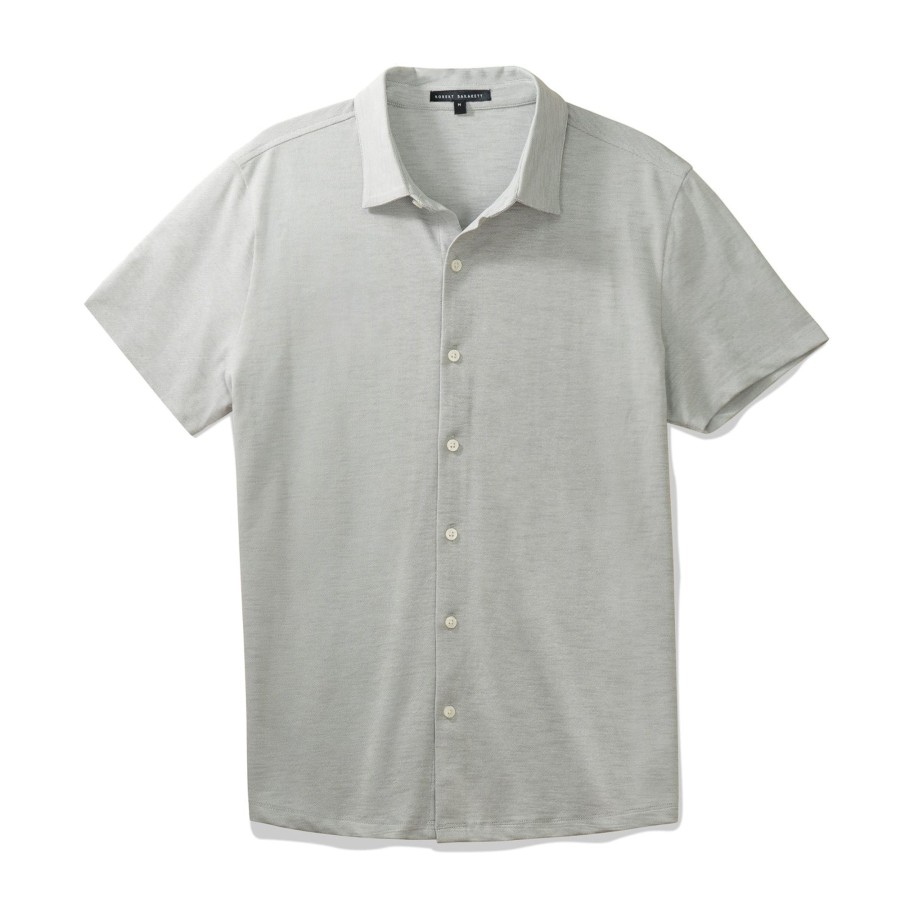 Tops Robert Barakett Short Sleeve Shirts | Whitner Knit Shirt