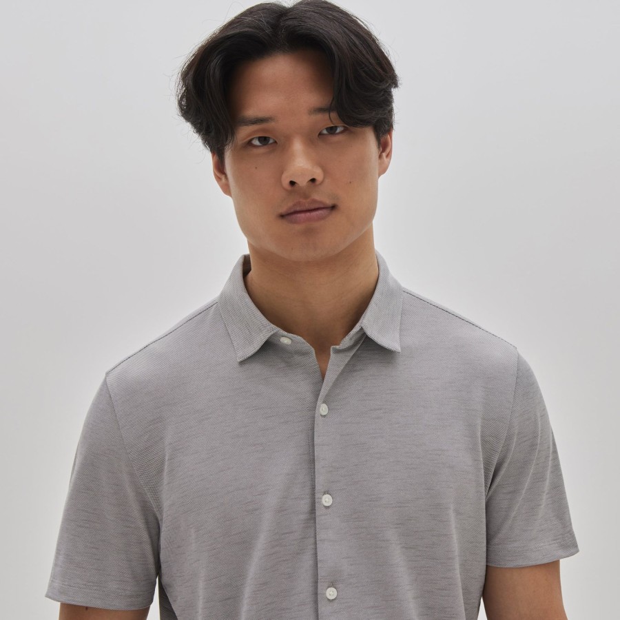 Tops Robert Barakett Short Sleeve Shirts | Whitner Knit Shirt