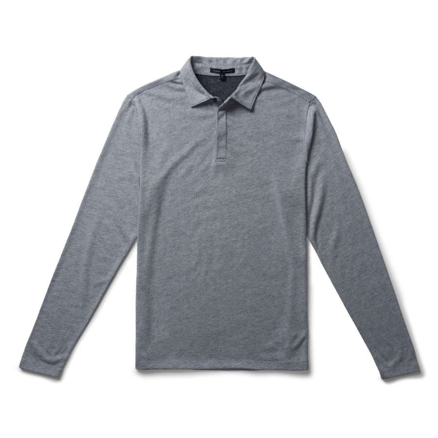 Tops Robert Barakett Long Sleeve Polos | Emery Long-Sleeve Polo