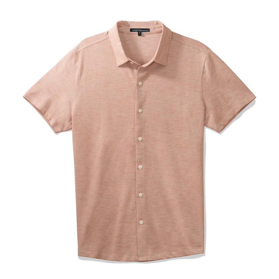 Tops Robert Barakett Short Sleeve Shirts | Whitner Knit Shirt