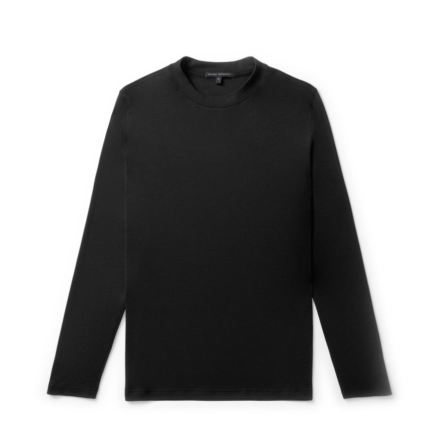 Tops Robert Barakett Long Sleeve Tees | The Barakett High Crew