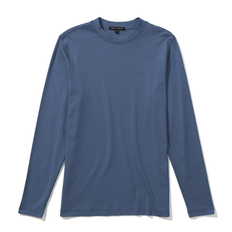 Tops Robert Barakett Long Sleeve Tees | The Barakett High Crew