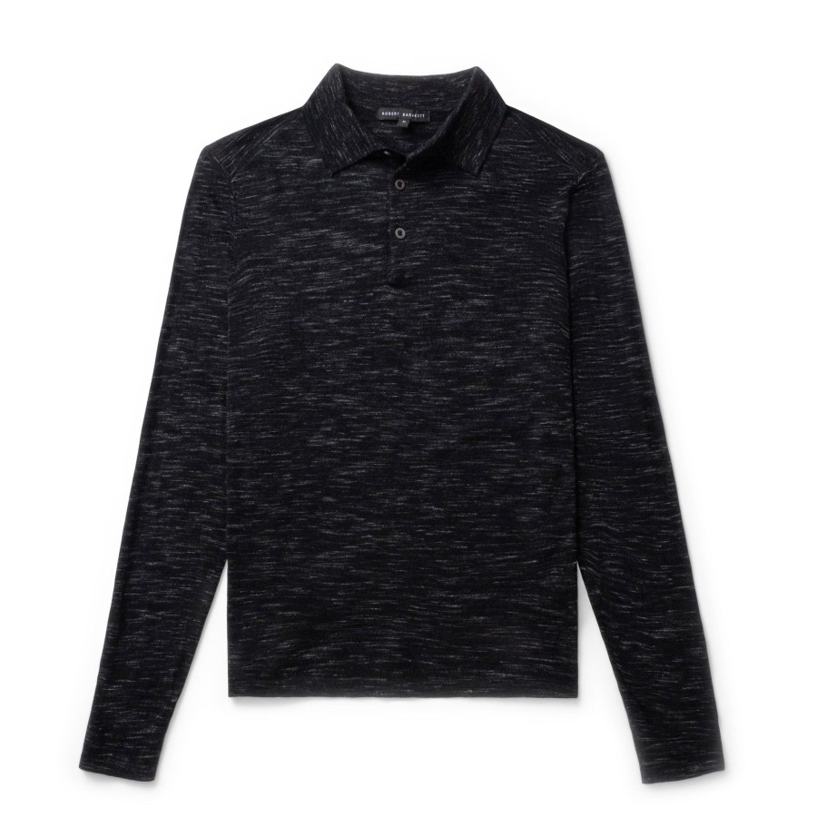 Tops Robert Barakett Long Sleeve Polos | Ryde Long-Sleeve Polo Sweater