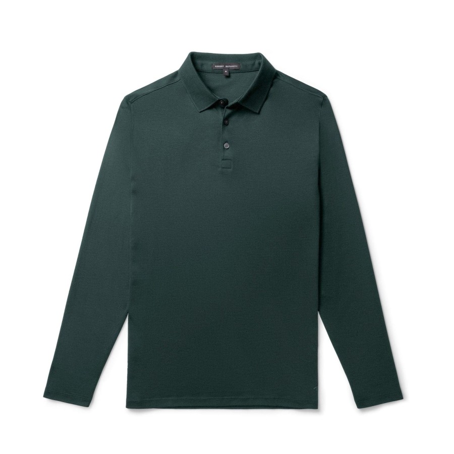 Tops Robert Barakett Long Sleeve Polos | The Barakett Long-Sleeve Polo