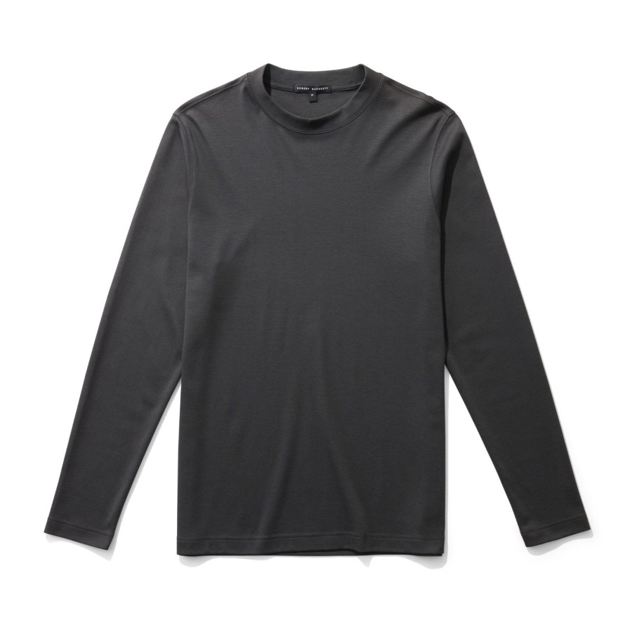 Tops Robert Barakett Long Sleeve Tees | The Barakett High Crew