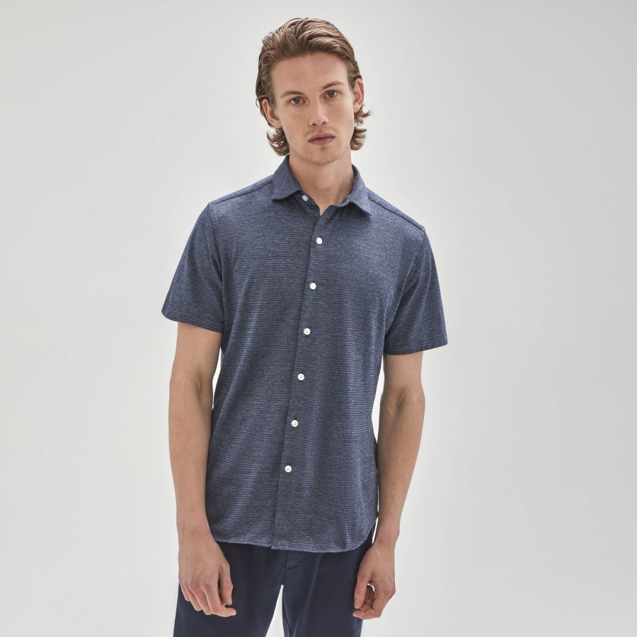 Tops Robert Barakett Short Sleeve Shirts | Fisk Knit Shirt