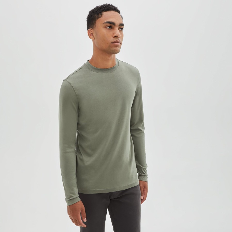 Tops Robert Barakett Long Sleeve Tees | The Barakett High Crew