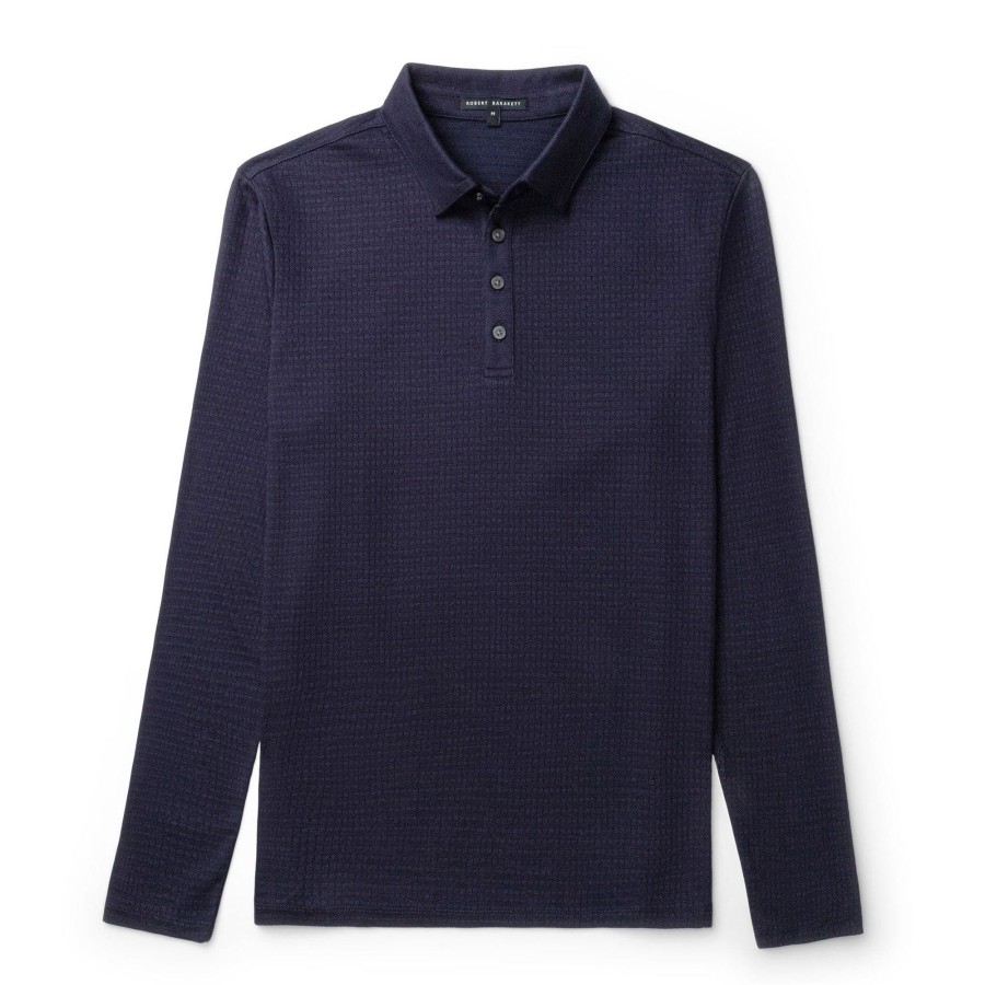 Tops Robert Barakett Long Sleeve Polos | Strickland Long-Sleeve Polo