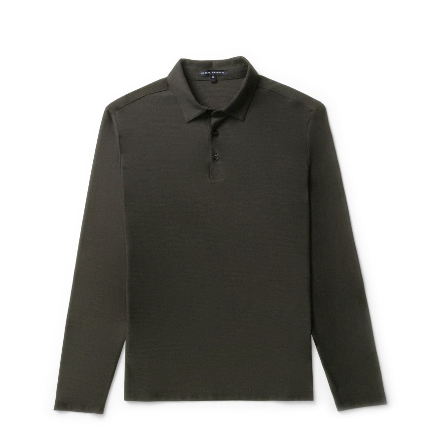 Tops Robert Barakett Long Sleeve Polos | Hickman Long-Sleeve Polo