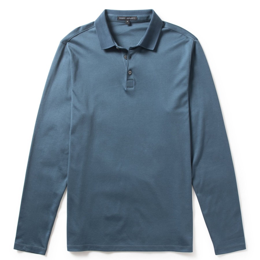 Tops Robert Barakett Long Sleeve Polos | The Barakett Long-Sleeve Polo