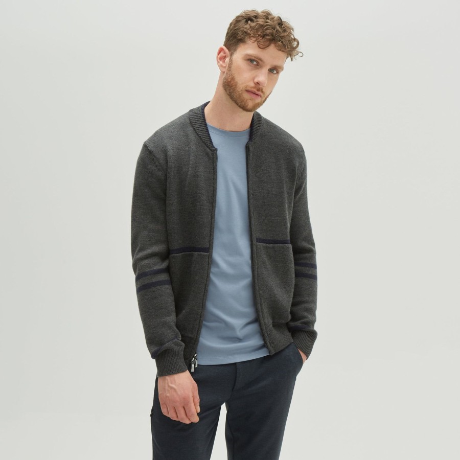 Jackets + Vests Robert Barakett | Coston Baseball Sweater Jacket