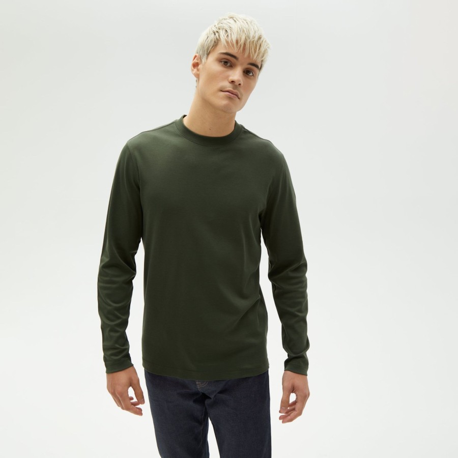 Tops Robert Barakett Long Sleeve Tees | The Barakett High Crew