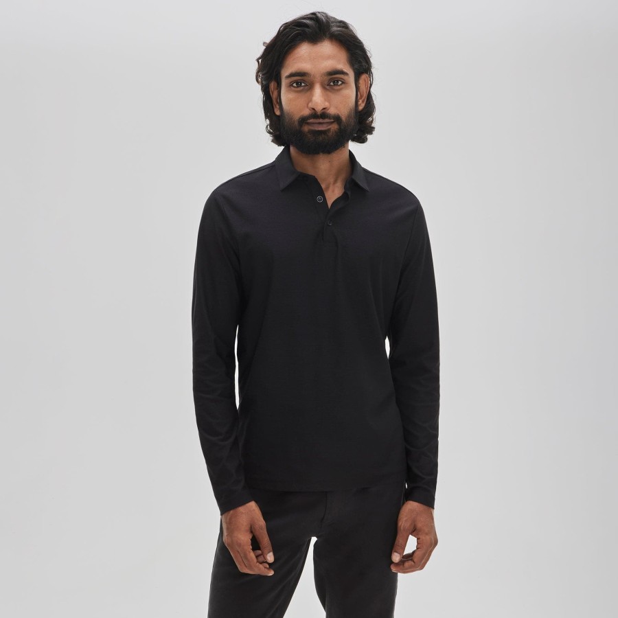 Tops Robert Barakett Long Sleeve Polos | Hickman Long-Sleeve Polo