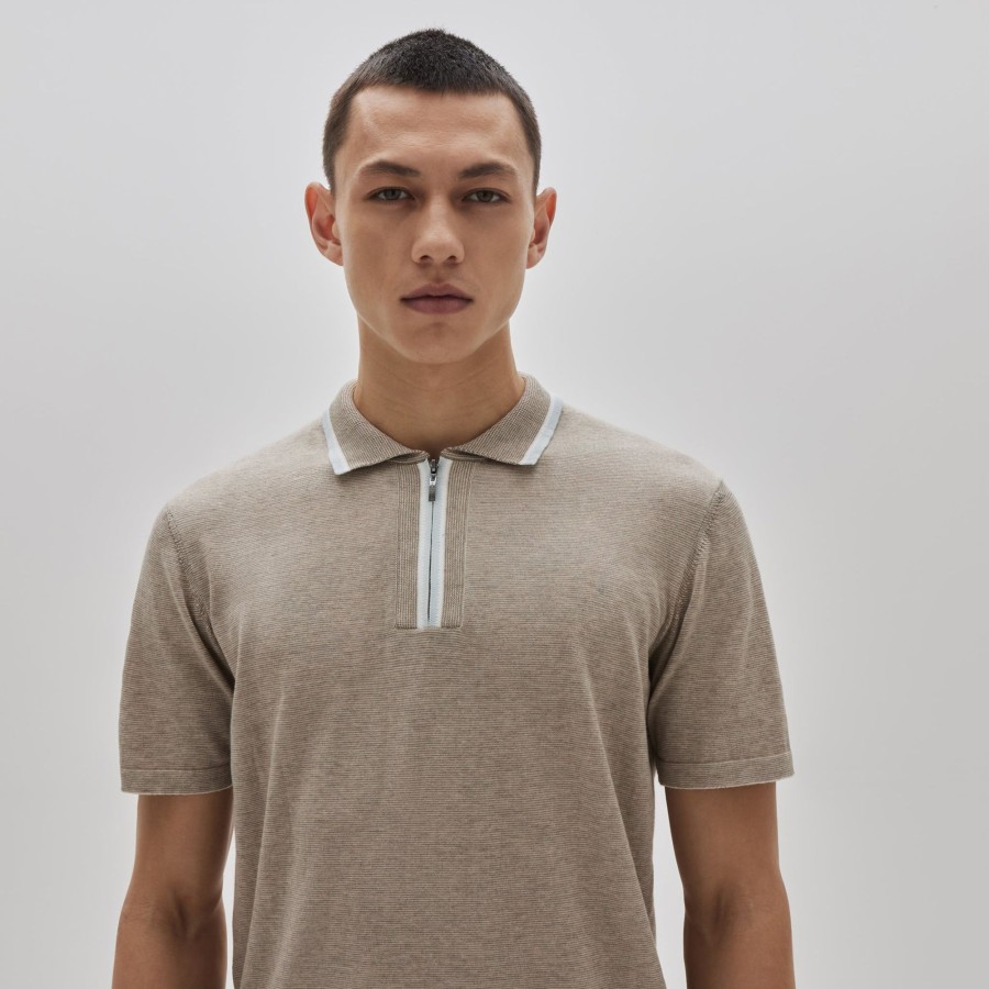 Tops Robert Barakett Short Sleeve Polos | Fermi Sweater Polo