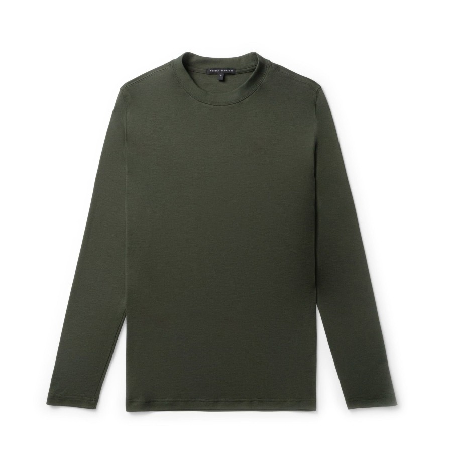 Tops Robert Barakett Long Sleeve Tees | The Barakett High Crew