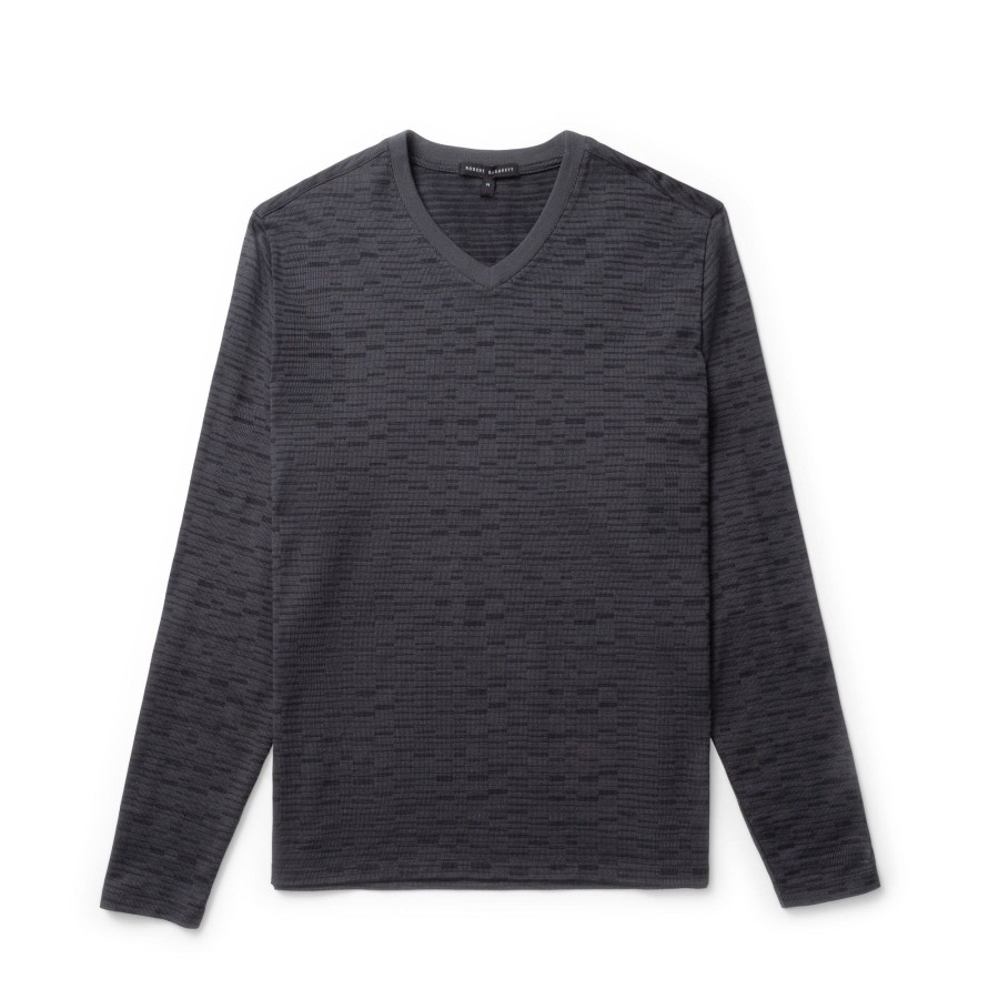 Tops Robert Barakett Long Sleeve Tees | Zola Long-Sleeve V-Neck Tee