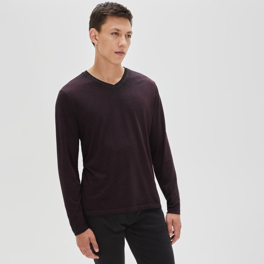 Tops Robert Barakett Long Sleeve Tees | Val D'Or Long-Sleeve V-Neck